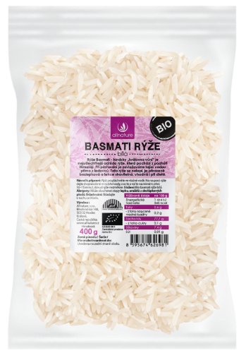 Allnature Basmati rýže bílá BIO 400 g