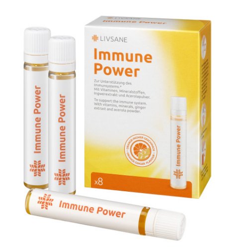 LIVSANE Immune power príchuť pomaranč 8 x 22,5 ml