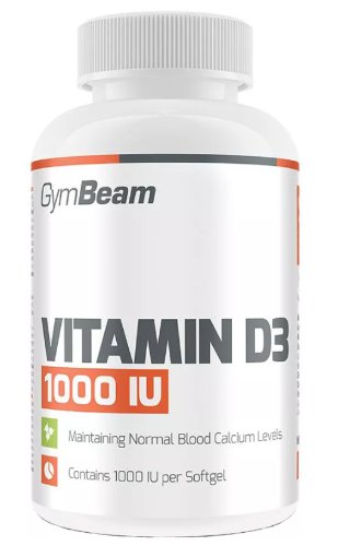 GymBeam Vitamín D3 1000 IU 120 ks