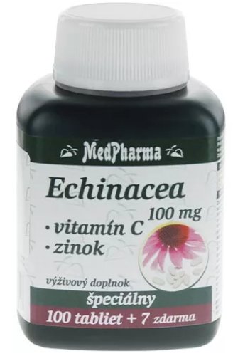 MedPharma Echinacea 100 mg + Vitamín C + Zinok 107 tbl
