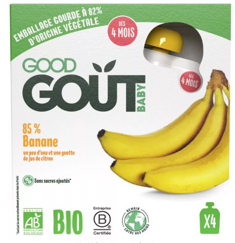 Good Gout Good Gout BIO Banán 4 x 85 g