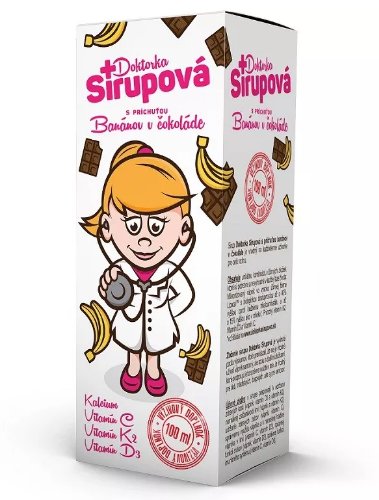 Doktorka Sirupová s príchuťou banán v čokoláde sirup 100 ml