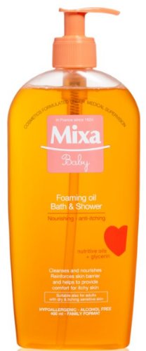 Mixa Baby penivý olej do sprchy aj do kúpeľa 400 ml