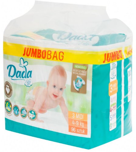 Dada Extra Soft Jumbo Bag 3 Midi 96 ks