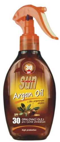 Vivaco Opaľovací olej s arganovým olejom SPF 30 pre rýchle zhnednutie 200 ml