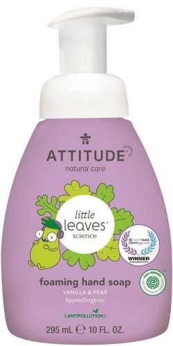 Attitude Detské penivé mydlo na ruky Little leaves s vôňou vanilky a hrušky 295ml