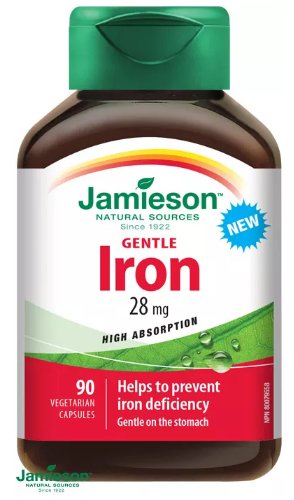 Jamieson Iron Gentle Železo 28 mg Komplex 90 kapsúl