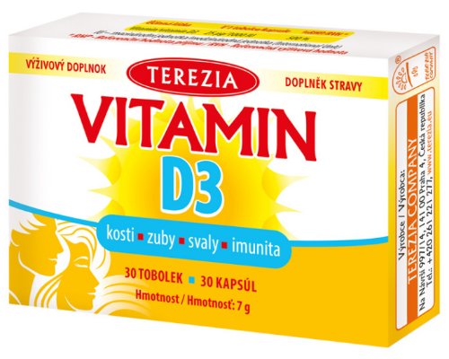 TEREZIA Vitamín D3 1000 IU 30cps