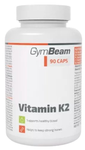 Gymbeam Vitamín K2 (MK-7, menachinón) 90 cps