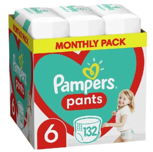 PAMPERS Pants veľ. 6 (132 ks) – mesačná zásoba