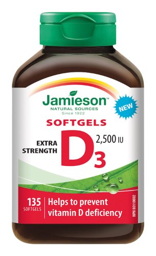  Jamieson Vitamín D3 2500 IU 135 kapsúl