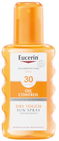 Eucerin Dry Touch OIL CONTROL Transparentný sprej SPF 30+ 200 ml