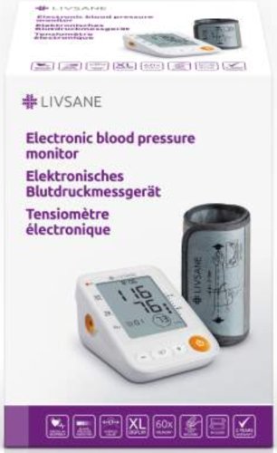 LIVSANE Elektronicky monitor krvneho tlaku tlakomer s manžetou na rameno 1 kus
