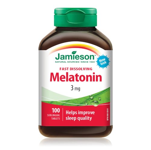 JAMIESON Melatonín 3mg pod jazyk 100 tbl