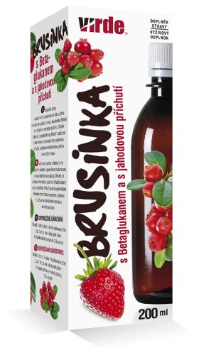 VIRDE Brusnica sirup s betaglukánmi 200 ml