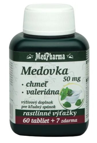 MedPharma Medovka 50mg + Chmel' + Valeriána 60+7 tbl zadarmo