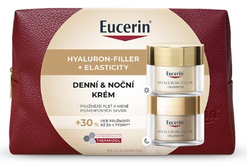 Eucerin Vianoce HYALURON-FILLER + ELASTICITY darčeková sada Denný krém + Nočný krém
