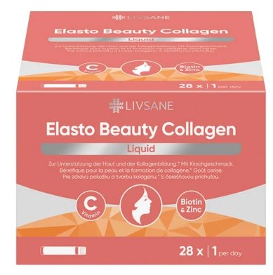 Livsane Kolagén čerešňová príchuť 28 ampúl