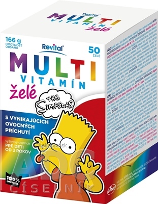 Revital MULTIVITAMÍN The Simpsons želé 50 ks