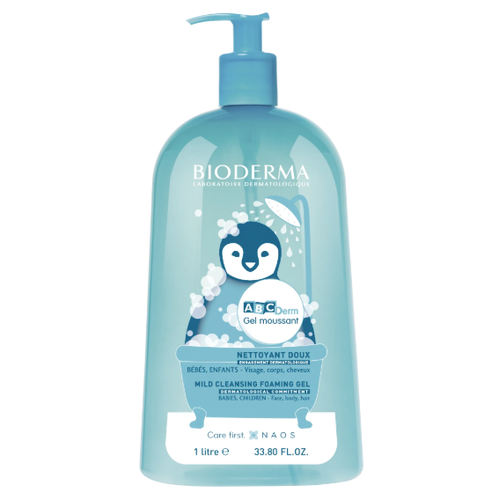 Bioderma ABCDerm Moussant Jemný čistiaci gél 1 l