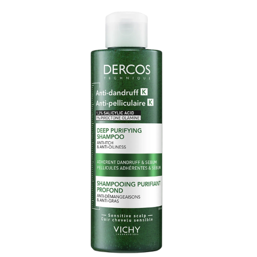 Vichy DERCOS Šampón proti lupinám s peelingovým efektom 250 ml