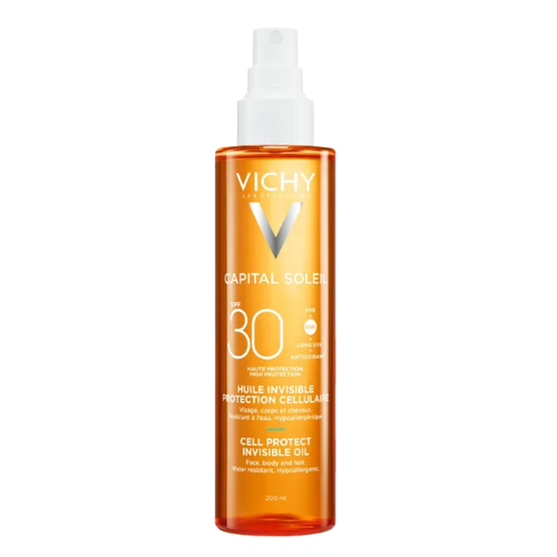 Vichy Capital Soleii, Neviditeľný opaľovací olej SPF30 200 ml
