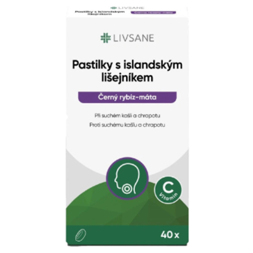 Livsane Pastilky s islandským lišejníkem 40 ks