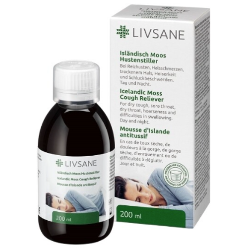 Livsane Islandský lišejník proti kašli 200 ml
