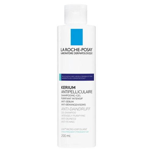 La Roche-Posay Kerium Šampón proti lupinám na mastné vlasy 200 ml