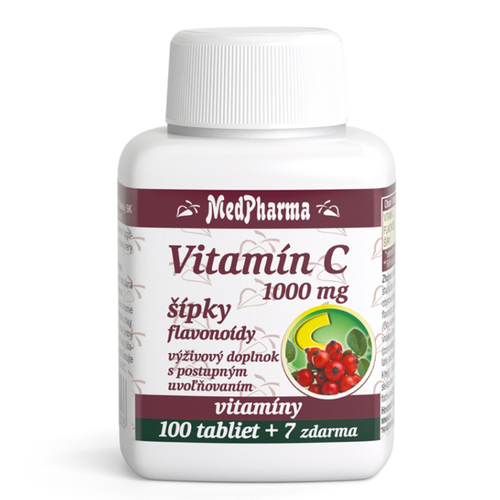 MedPharma Vitamín C 1000 mg so šípkami 107 tabliet