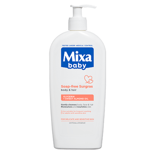 Mixa Baby umývací gél 2v1 na telo a vlásky 400 ml