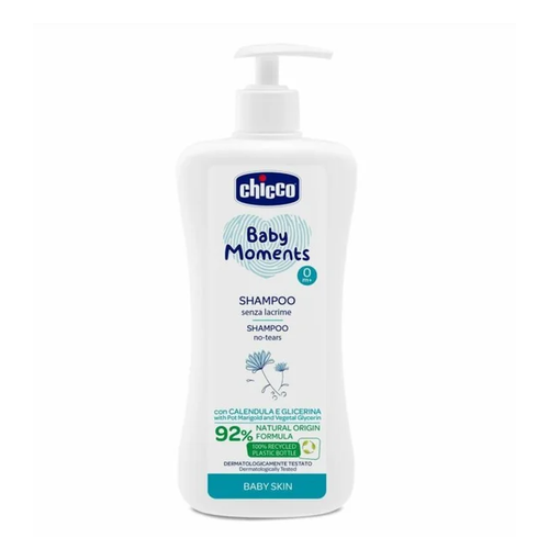 CHICCO Detský šampón na vlasy s dávkovačom BABY MOMENTS 500 ml