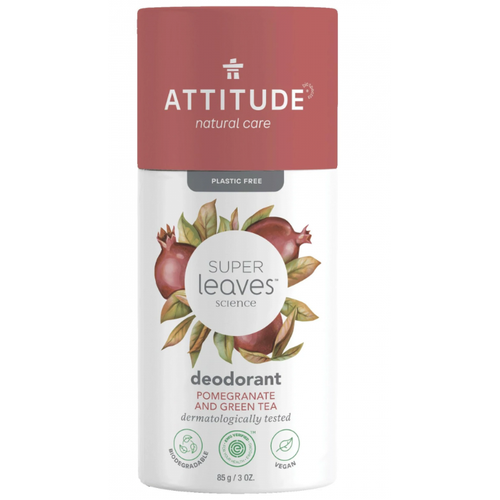 Attitude Deodorant prírodný tuhý Super leaves - granátové jablko a zelený čaj 85 g