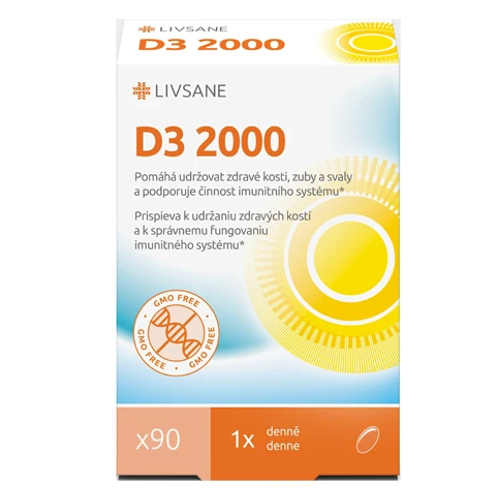 Livsane Vitamín D3 2000 IU 90 kapsúl