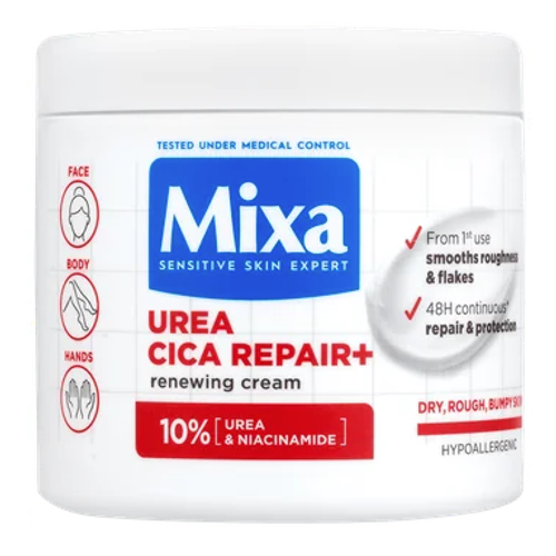 Mixa Urea Cica Repair+ regeneračná telová starostlivosť 400 ml
