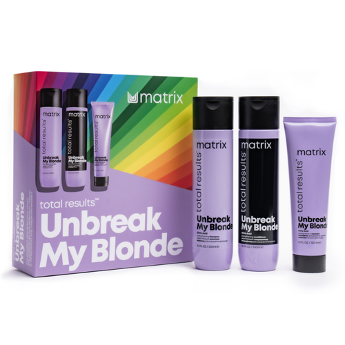 Darčeková sada na posilnenie všetkých typov zosvetlených blond vlasov Matrix Unbreak My Blonde