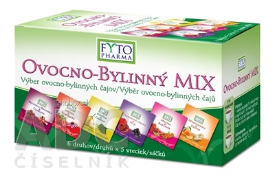 FYTO OVOCNO-BYLINNÝ MIX čajov 6 druhov x 5 vrecúšok 30x2 g