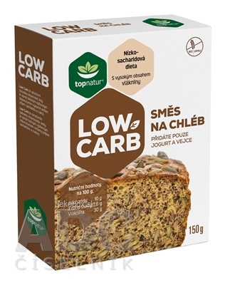 Topnatur LOW CARB Zmes na chlieb 150 g