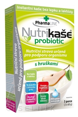 Nutrikaša probiotic - s hruškami 3x60 g